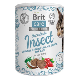 BRIT CARE Superfruits, kukci, hrskava poslastica, bez žitarica, 100g