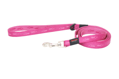 MATIS Vodilica za psa Dogy Paws 1,5cm/140cm, malina