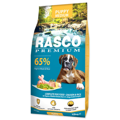 RASCO Premium PUPPY Medium, piletina s rižom
