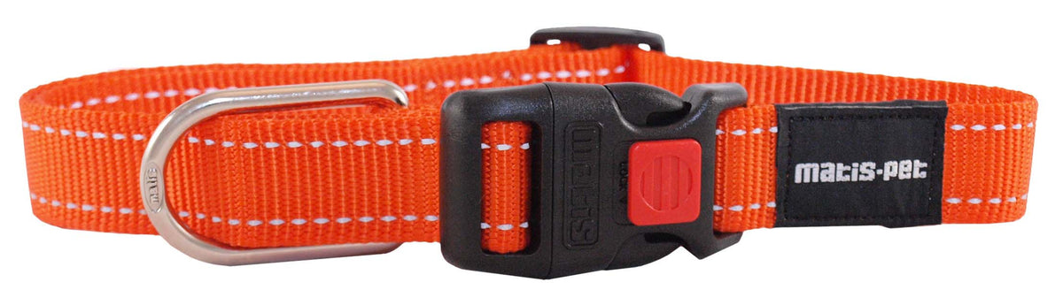 MATIS Klik Ogrlica za psa City Style 1,5cm/30-43cm, narancasta