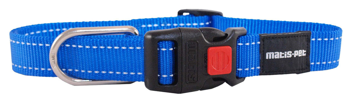 MATIS Klik Ogrlica za psa City Style 1,5cm/30-43cm, plava