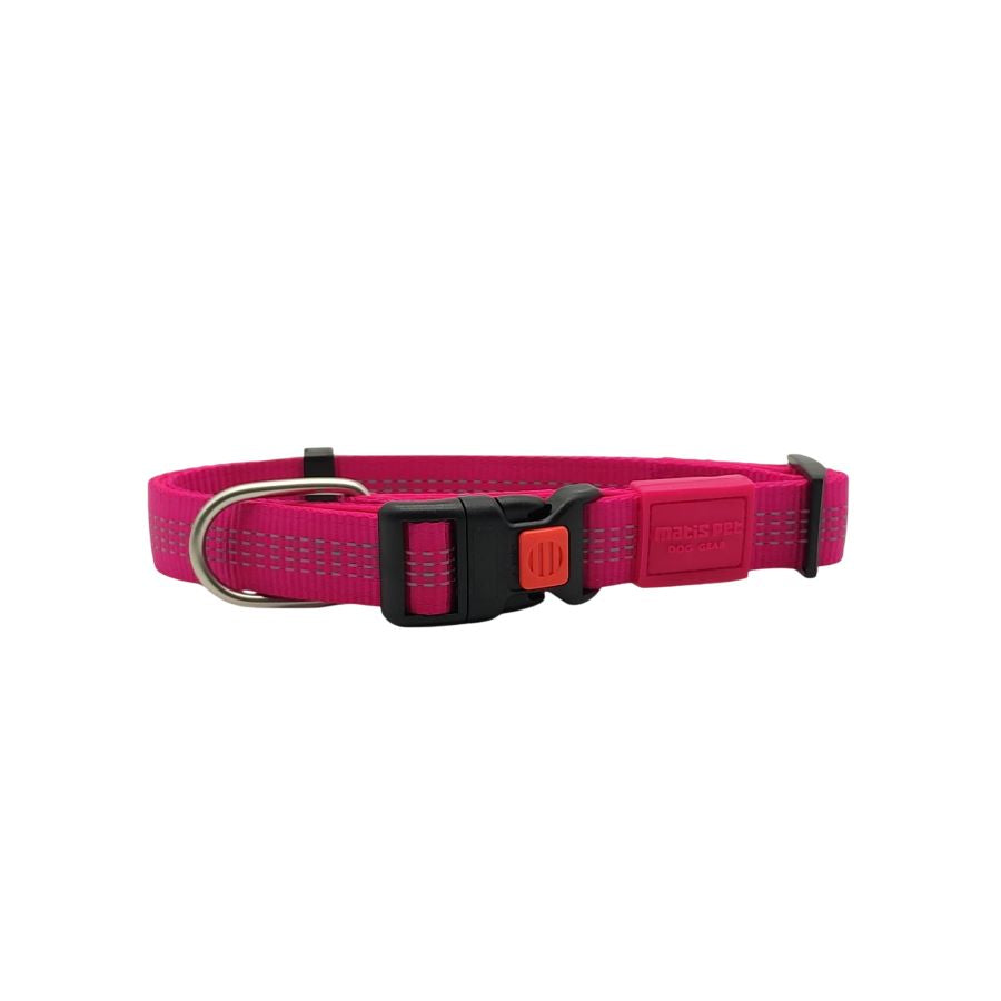 MATIS Klik Ogrlica za psa City Style 1,5cm/30-43cm, ruzicasta