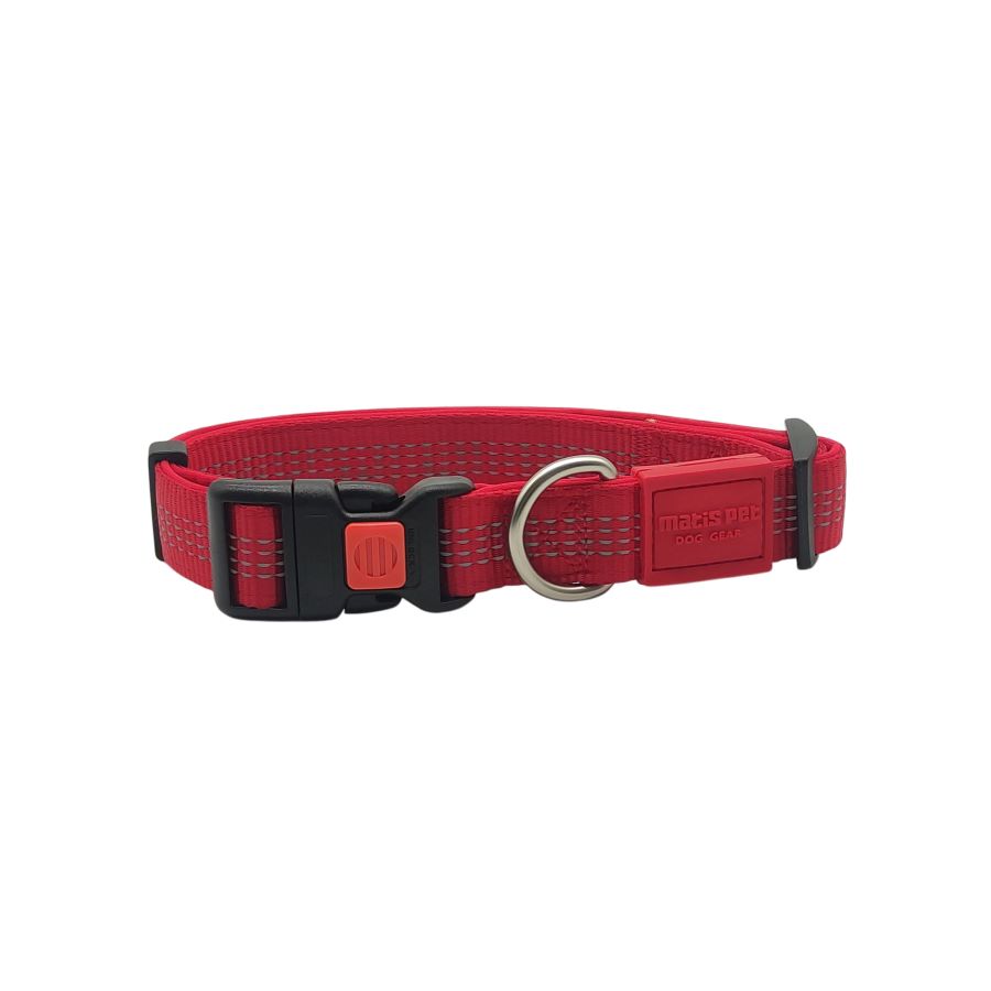 MATIS Klik Ogrlica za psa City Stile S 4cm/45-65cm, crvena
