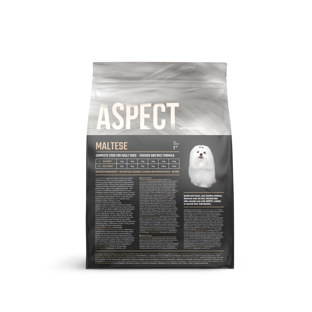 ASPECT Maltese, piletina s rižom, 1 kg