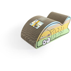 ALL FOR PAWS Catoon Fish Grebalica kartonska, 42x21x18cm