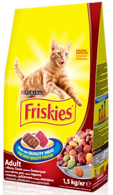 FRISKIES ukusna kombinacija govedine i piletine, s povrćem
