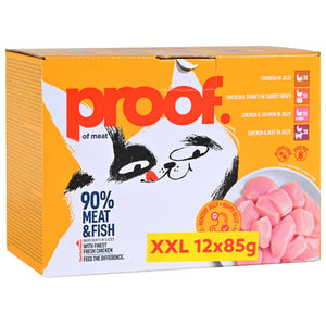 PROOF, Multipack, razne vrste, za odrasle mačke 12x85g