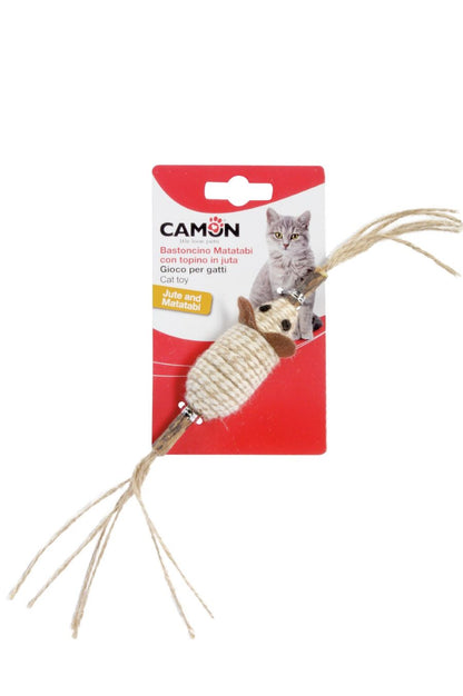 CAMON Igračka za mačke Matatabi Miš, juteni, 12cm