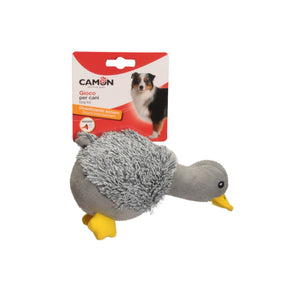 CAMON Igračka za pse Patka, zvučna, 20cm, siva