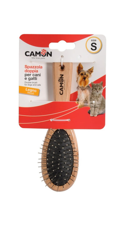 CAMON Četka dvostrana drvena metal/čekinja
