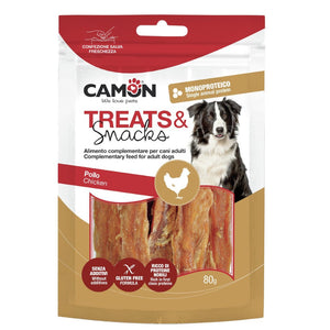 CAMON Treats&Snacks, trakice piletine, poslastica za pse, 80g