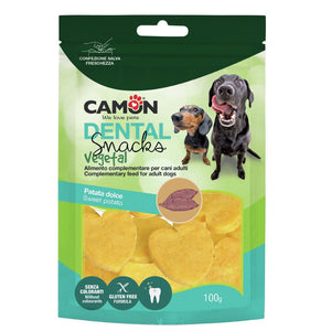 CAMON Dentalna poslastica za pse, srca s batatom, 100g