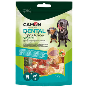 CAMON Dental Animal Vege Light S, poslastica za pse, mix 4 okusa, 155g