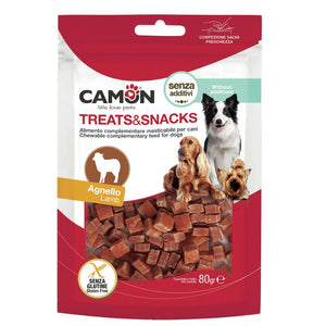 CAMON Treats&Snacks, kockice janjetine, poslastica za pse, 80g