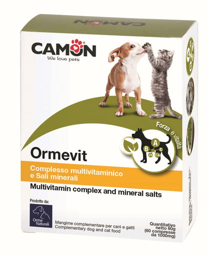 ORME NATURALI CARE Ormevit tbl aminokis/vitamini/minerali, psi/mačke, 60tbl, 60g