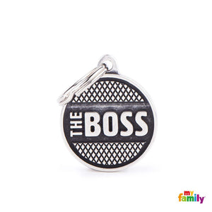 MYFAMILY Bronx Pločica za graviranje M The boss 2,5x3,1cm