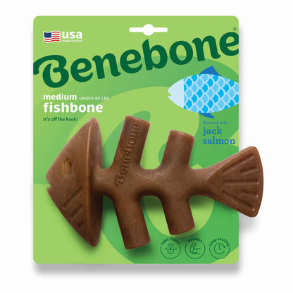BENEBONE Igračka za pse Fishbone, aroma lososa