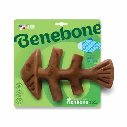 BENEBONE Igračka za pse Fishbone, aroma lososa