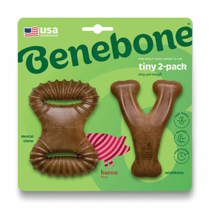 BENEBONE Igračka za pse Dental Chew/Wishbone, aroma slanine