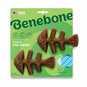 BENEBONE Igračka za pse 2-Pack Fishbone, aroma lososa