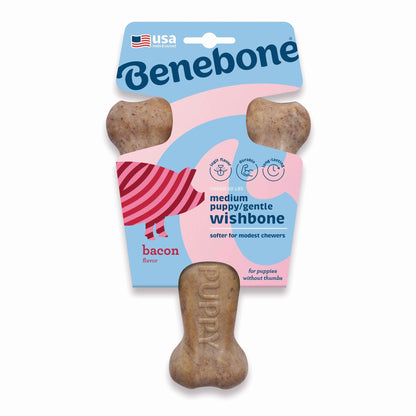 BENEBONE Igračka za pse PUPPY Wishbone, aroma slanine