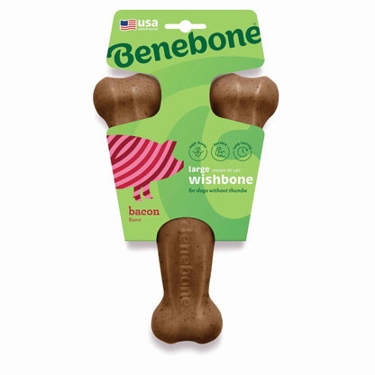 BENEBONE Igračka za pse Wishbone, aroma slanine