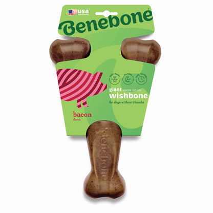 BENEBONE Igračka za pse Wishbone, aroma slanine