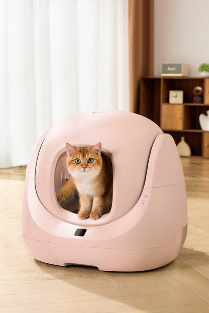 CATLINK Baymax Scooper SE, automatski samočisteći WC za mačke, kapacitet 7L,rozi