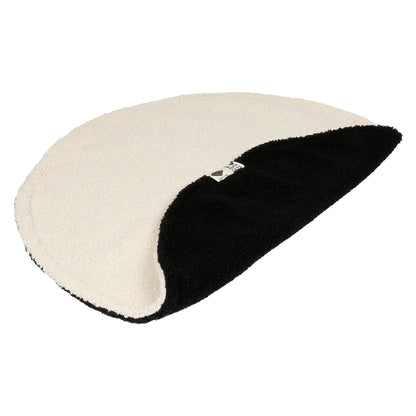 D&D HC Ležaj za mačke Maeve, okrugli, plišani, bež/crna, 50cm