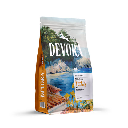 DEVORA STARTER&JUNIOR Puretina s morskom ribom, bez žitarica
