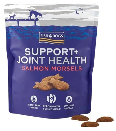 FISH4DOGS SUPPORT+ Joint Health, losos, hrskava poslastica za pse, 225g