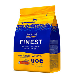 FISH4DOGS Finest Small, bijela riba/krumpir, bez žitarica, mali briketi