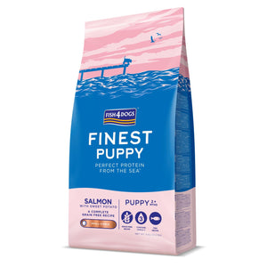 FISH4DOGS Finest PUPPY Small, losos/batat, bez žitarica, mali briketi