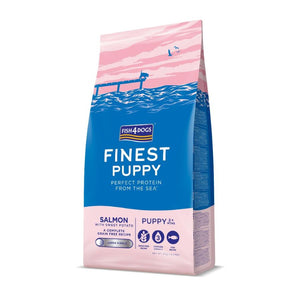 FISH4DOGS Finest Large PUPPY, Losos i batat, bez žitarica, 6kg