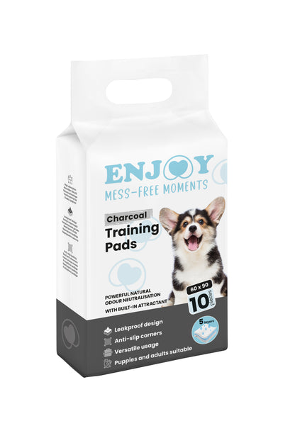 ENJOY Puppy Pads, upijajuće higijenske prostirke s aktivnim ugljenom, 10kom