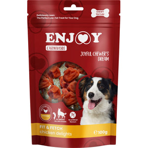 ENJOY Carnivore Fit&Fetch, piletina, žvakalica za pse