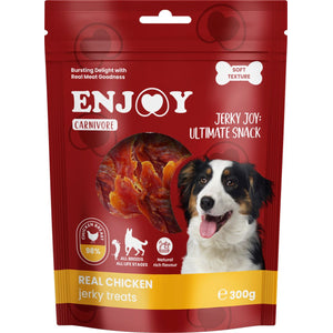 ENJOY Carnivore Jerky, sušena piletina, poslastica za pse