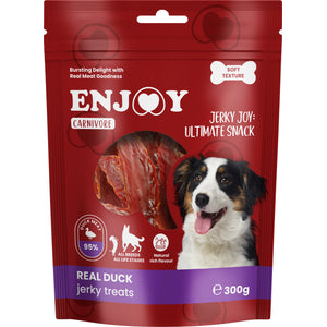 ENJOY Carnivore Jerky, sušena pačetina, poslastica za pse