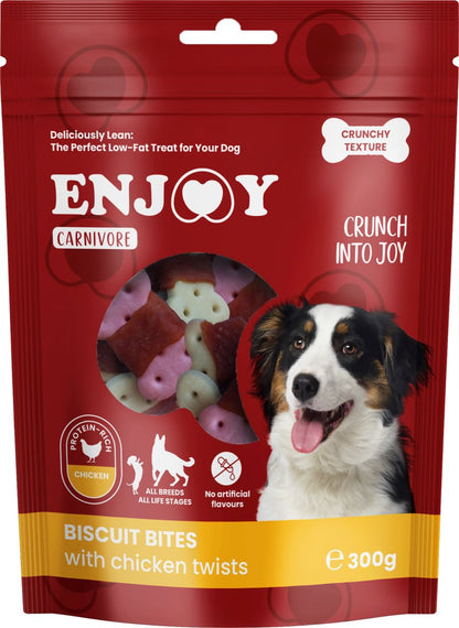 ENJOY Carnivore Biscuit Bites, keksi omotani piletinom, poslastica za pse