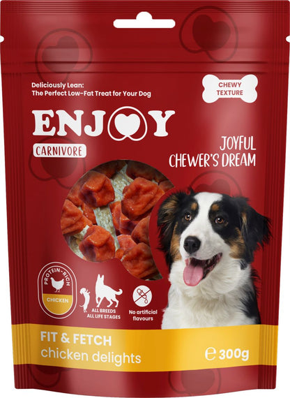 ENJOY Carnivore Fit&Fetch, piletina, žvakalica za pse