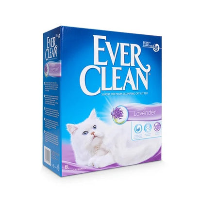 EVER CLEAN Lavander, grudajući mineralni pijesak za mačke, mirisni