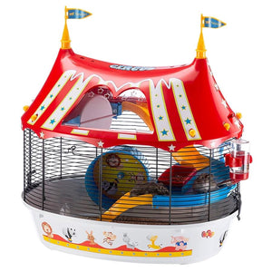 FERPLAST Kavez za hrčke Circus Fun, 49,5x34x42,5 cm, crni