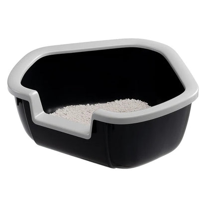 FERPLAST WC za mačke Dama, otvoreni, kutni, reciklirana plastika, 57,5x51,5x22cm
