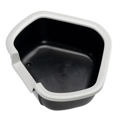 FERPLAST WC za mačke Dama, otvoreni, kutni, reciklirana plastika, 57,5x51,5x22cm