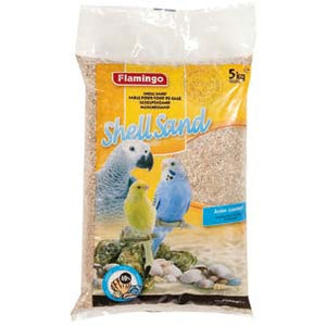 FLAMINGO Pijesak za ptice sa školjkama i mirisom anisa, smeđi 5 kg