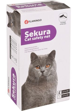 FLAMINGO Sekura Zaštitna mreža za mačke, crna
