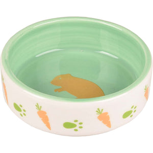 FLAMINGO Keramička zdjelica Aila, motiv mrkvice i hrčak, 100ml, promjer 8,5cm