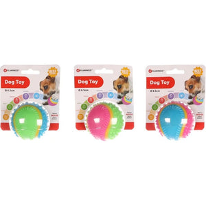 FLAMINGO Teniska loptica 5 Senses, s aromom govedine, zvučna, mix boja