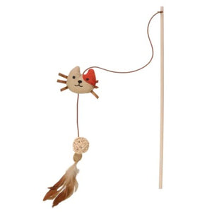 FLAMINGO Igračka za mačke, mahalica Robla, s perjem, 45x11x63cm