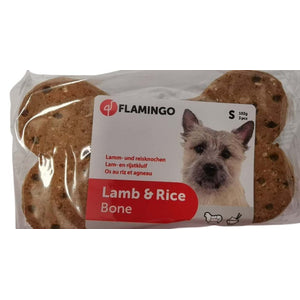 FLAMINGO Biscuits Bone S. poslastica za pse Lamb & Rice 3 kom,102g
